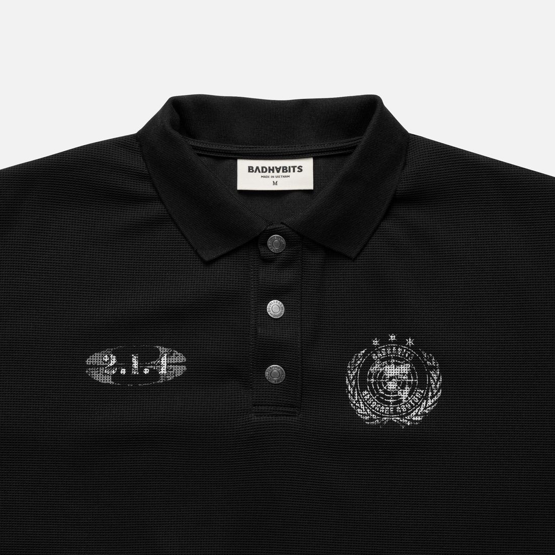 214 Boxy Polo Tee von Bad Habits, Black, Bild 2