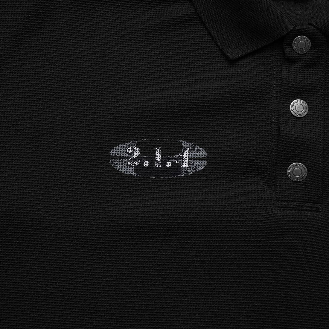 214 Boxy Polo Tee von Bad Habits, Black, Bild 4