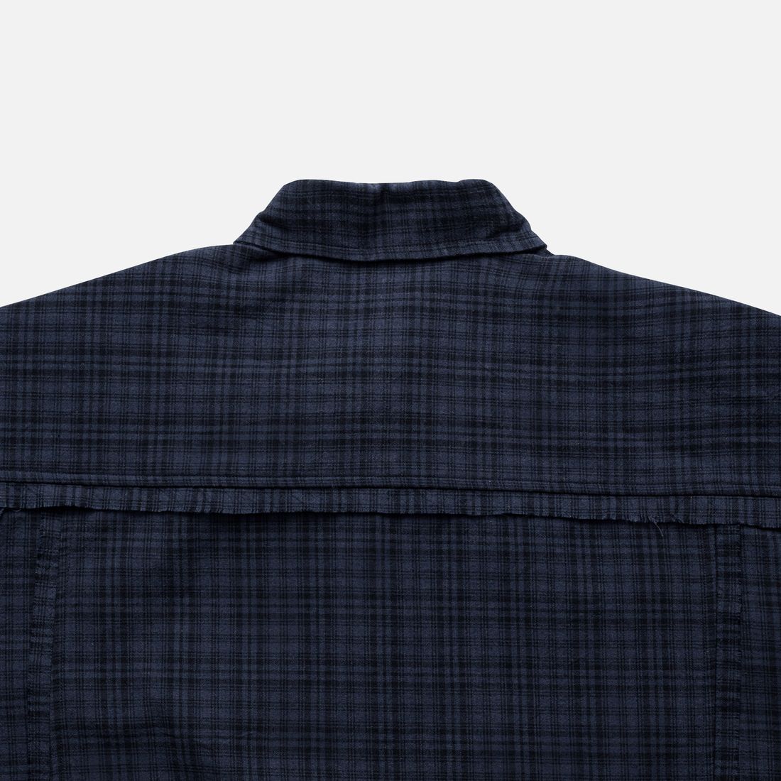 Abyss Boxy Shirt von Bad Habits, Navy And Black Plaid, Bild 6