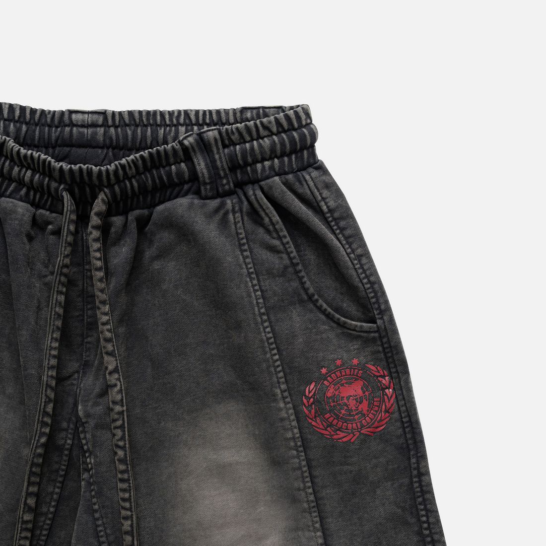 Crosshair Baggy Pants von Bad Habits, Washed Dark Brown, Bild 4