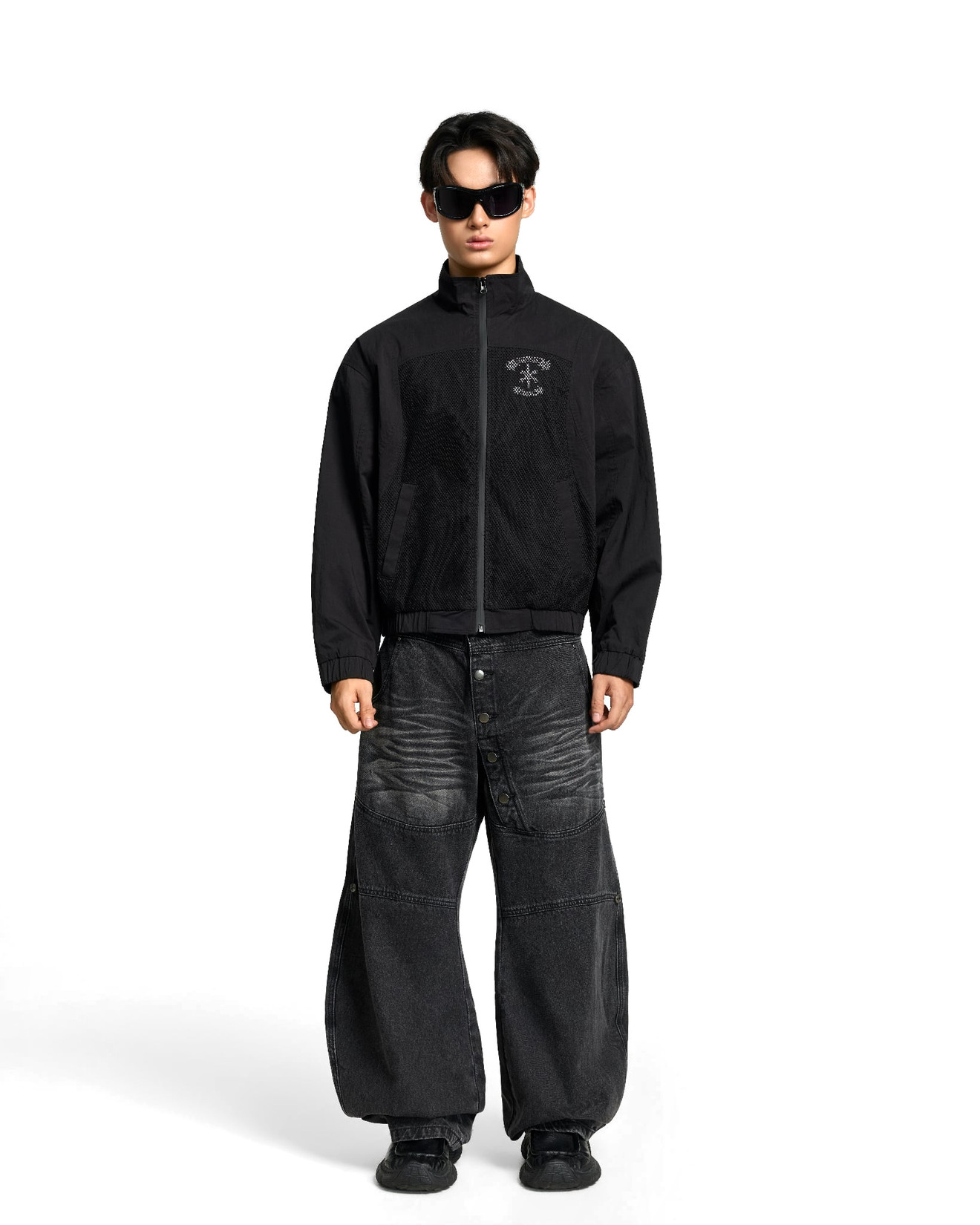 Outfit Windbreaker Set: Lockdown Baggy Pants und Dagger Regular Windbreaker Jacket