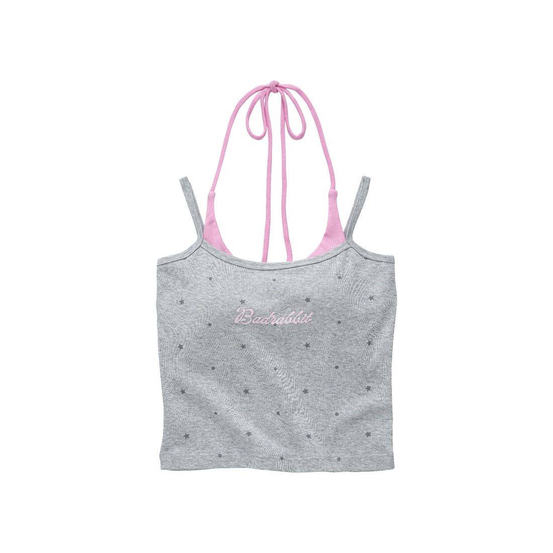 Lil Guava Cami Cropped von Bad Rabbit, Printest Grey, Bild 1