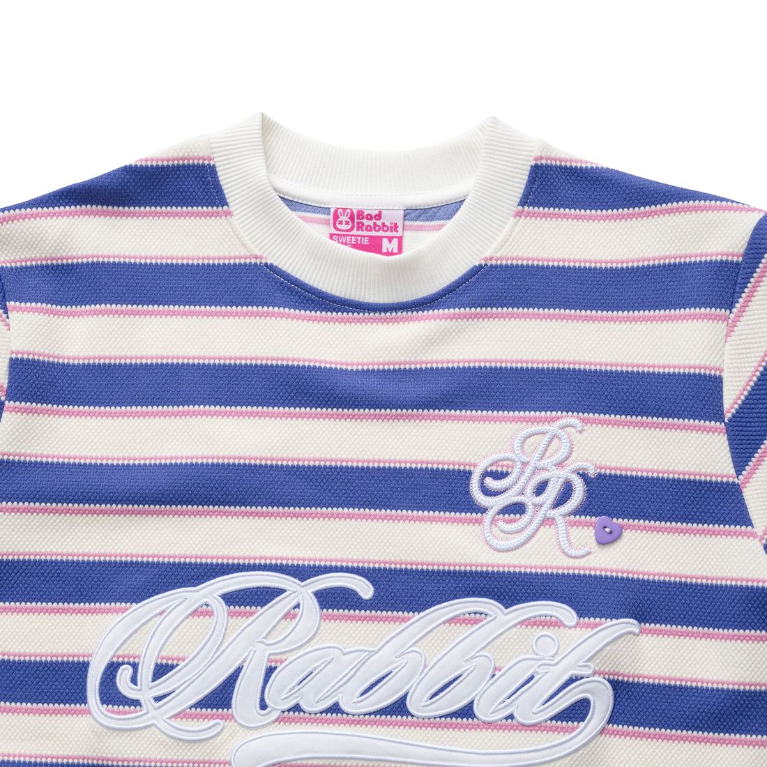 Lolli Rabbit Pop Boxy Tee von Bad Rabbit, Purple Stripe, Bild 2
