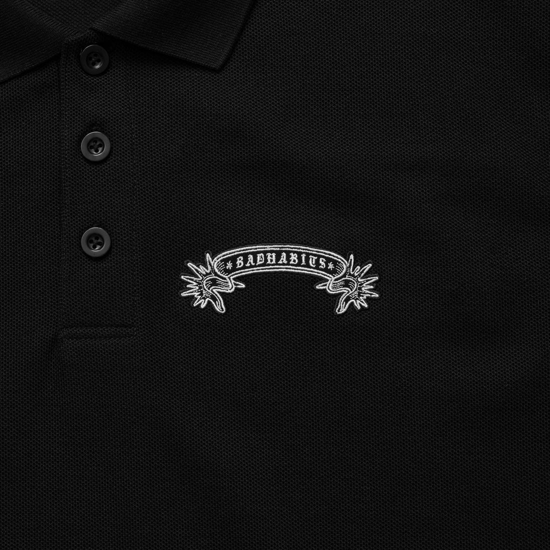 Mono Boxy Polo Tee von Bad Habits, Black, Bild 3