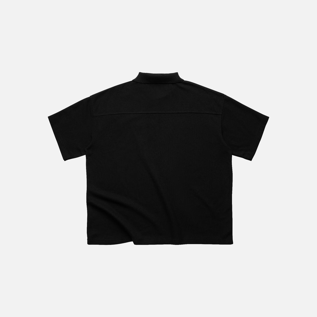 Mono Boxy Polo Tee von Bad Habits, Black, Bild 4