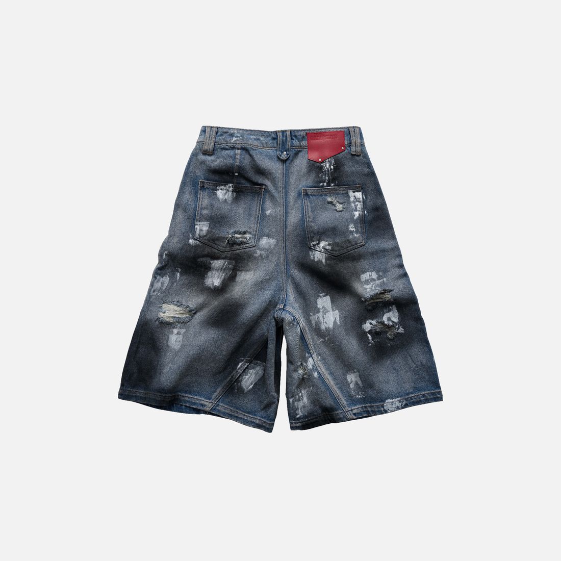 No Mercy Wide Leg Shorts von Bad Habits, Dusty Blue Grey, Bild 4
