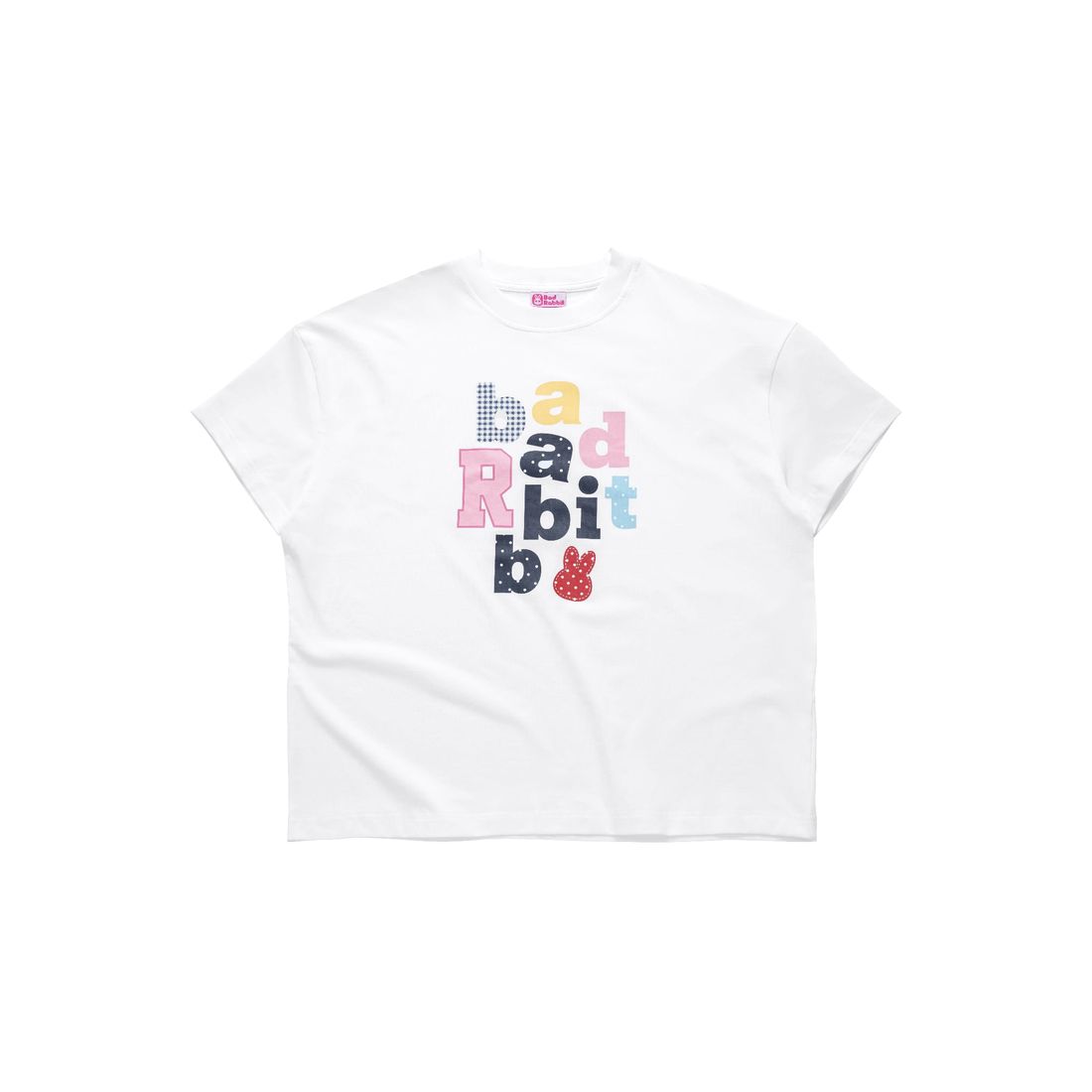 Palettie Rabbit Boxy Tee von Bad Rabbit, Off White, Bild 1