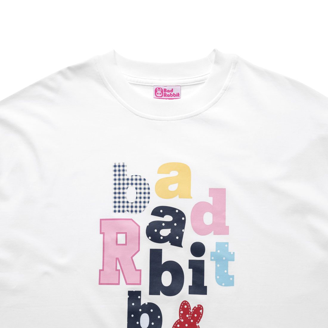Palettie Rabbit Boxy Tee von Bad Rabbit, Off White, Bild 2
