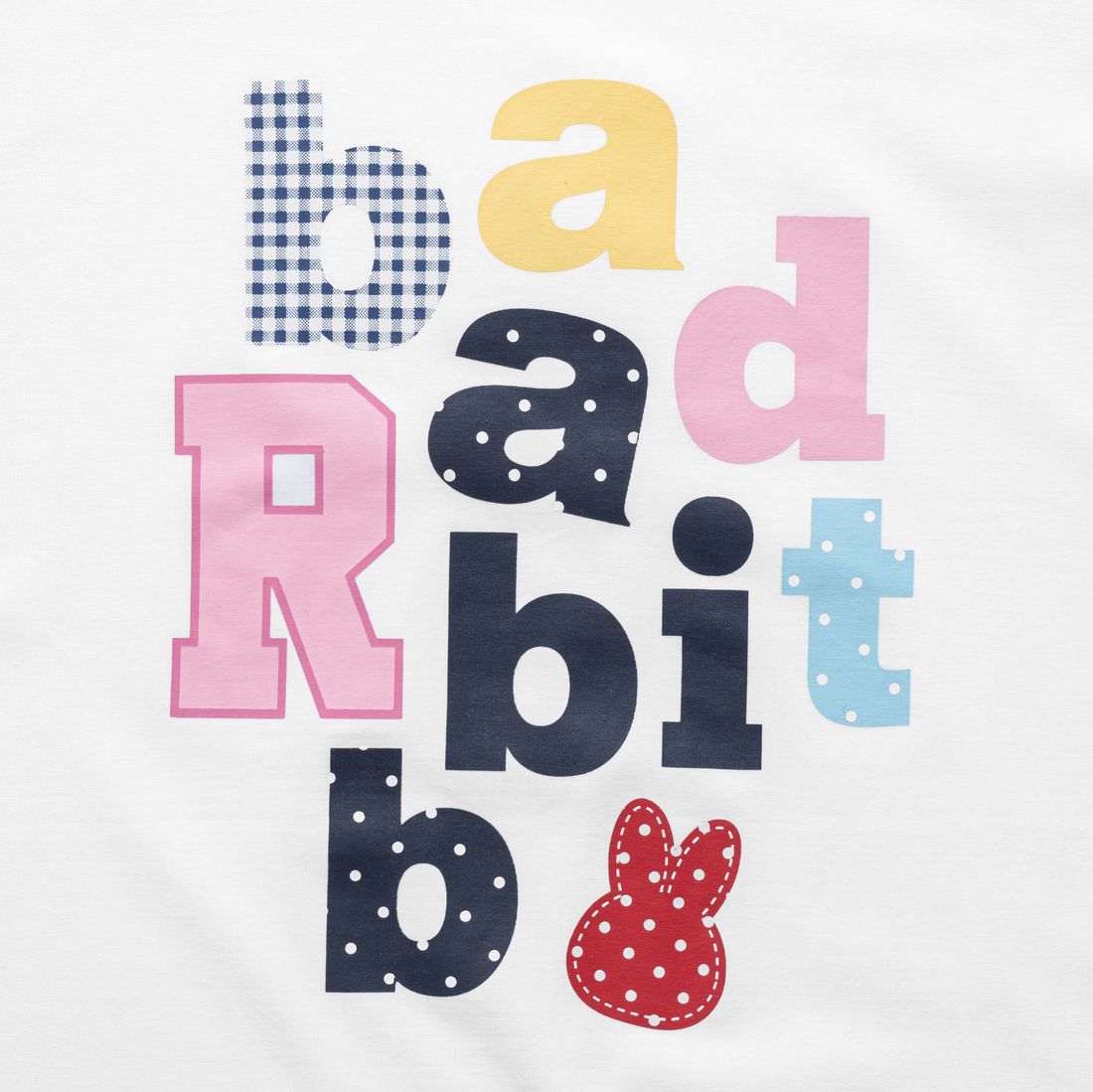 Palettie Rabbit Boxy Tee von Bad Rabbit, Off White, Bild 3