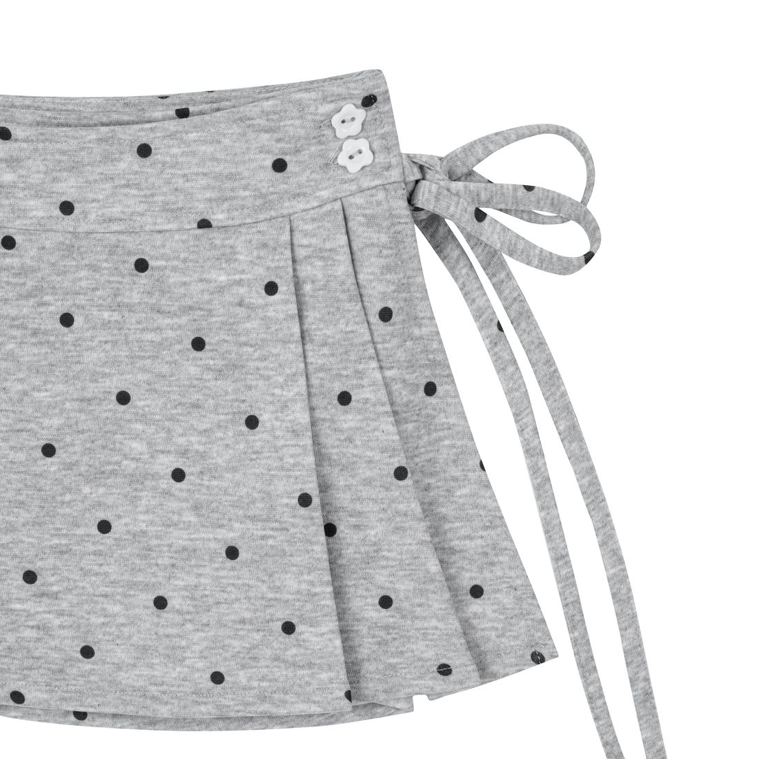 Polka Rabbit A-Line Mini Skirt von Bad Rabbit, Grey Dot Black, Bild 3