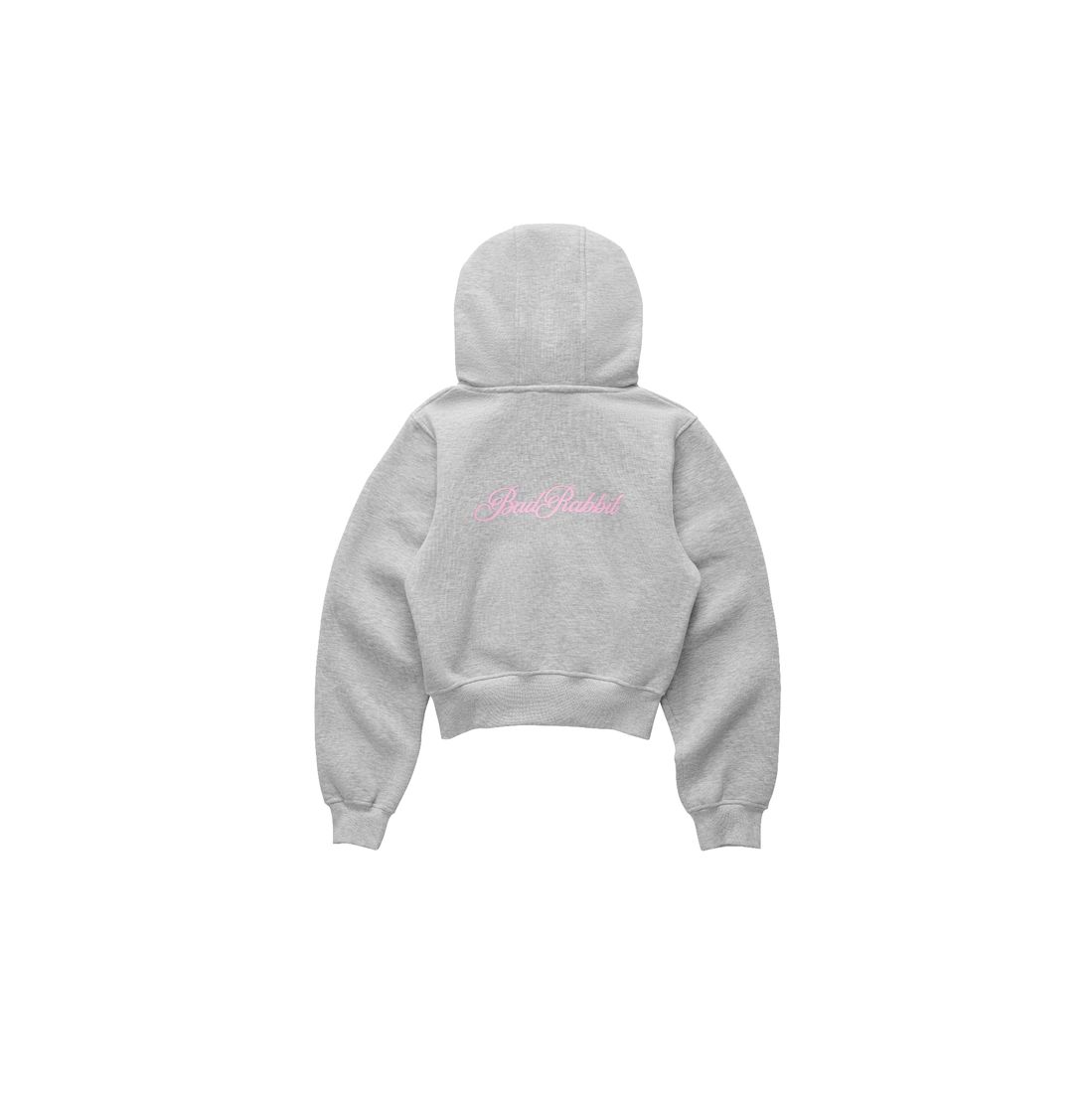 Starry Night Crop Hoodie Zip von Bad Rabbit, Ash Grey, Bild 2