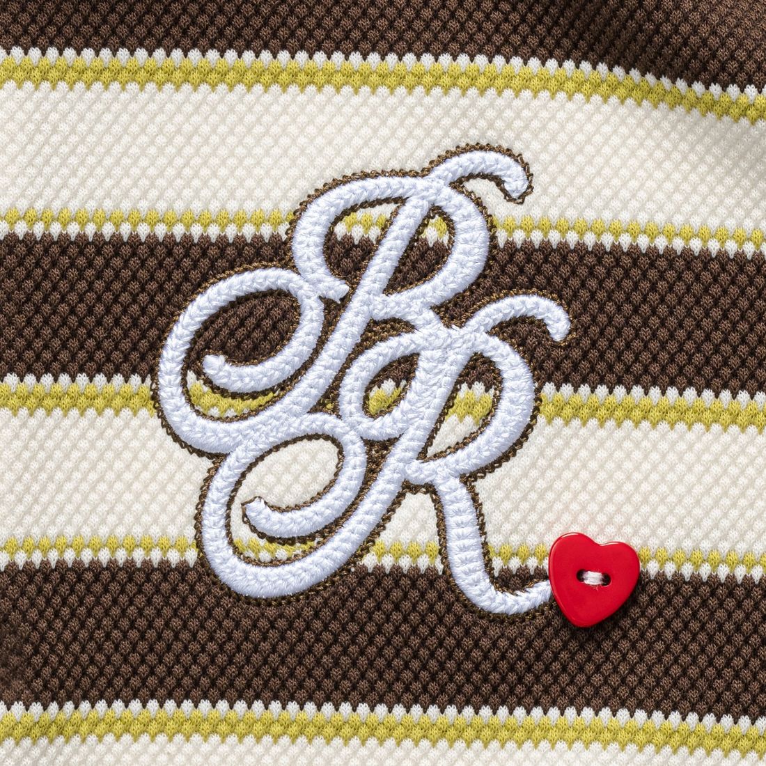 Summer Dose Boxy Polo von Bad Rabbit, Brown Stripe, Bild 2