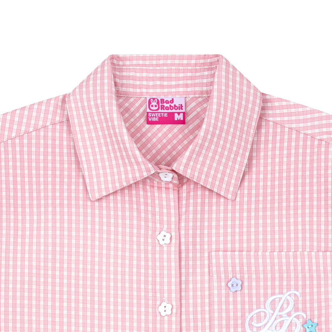 Sundae Rabbit Boxy Shirt von Bad Rabbit, Red Gingham, Bild 4