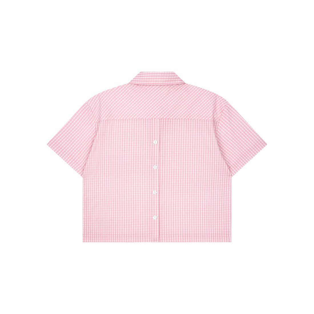 Sundae Rabbit Boxy Shirt von Bad Rabbit, Red Gingham, Bild 5