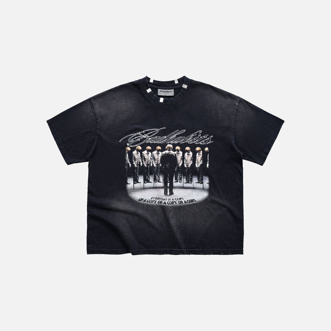 The Loop Boxy Tee von Bad Habits, Washed Black, Bild 1