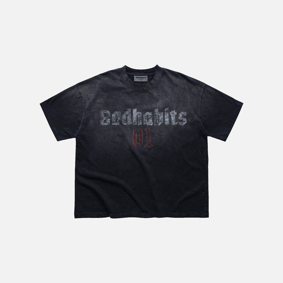 Zerone Boxy Tee von Bad Habits, Washed Black, Bild 1