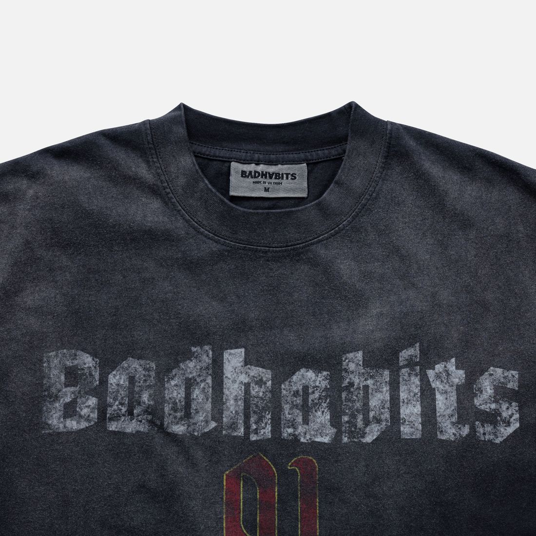 Zerone Boxy Tee von Bad Habits, Washed Black, Bild 2